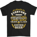 I'll Have Another Beer Funny Alcohol Mens T-Shirt Cotton Gildan Black