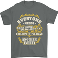 I'll Have Another Beer Funny Alcohol Mens T-Shirt Cotton Gildan Charcoal