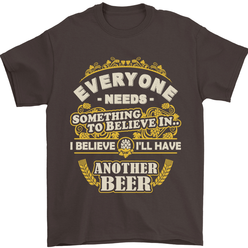 I'll Have Another Beer Funny Alcohol Mens T-Shirt Cotton Gildan Dark Chocolate