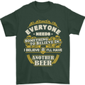 I'll Have Another Beer Funny Alcohol Mens T-Shirt Cotton Gildan Forest Green