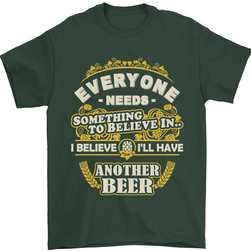 I'll Have Another Beer Funny Alcohol Mens T-Shirt Cotton Gildan Forest Green