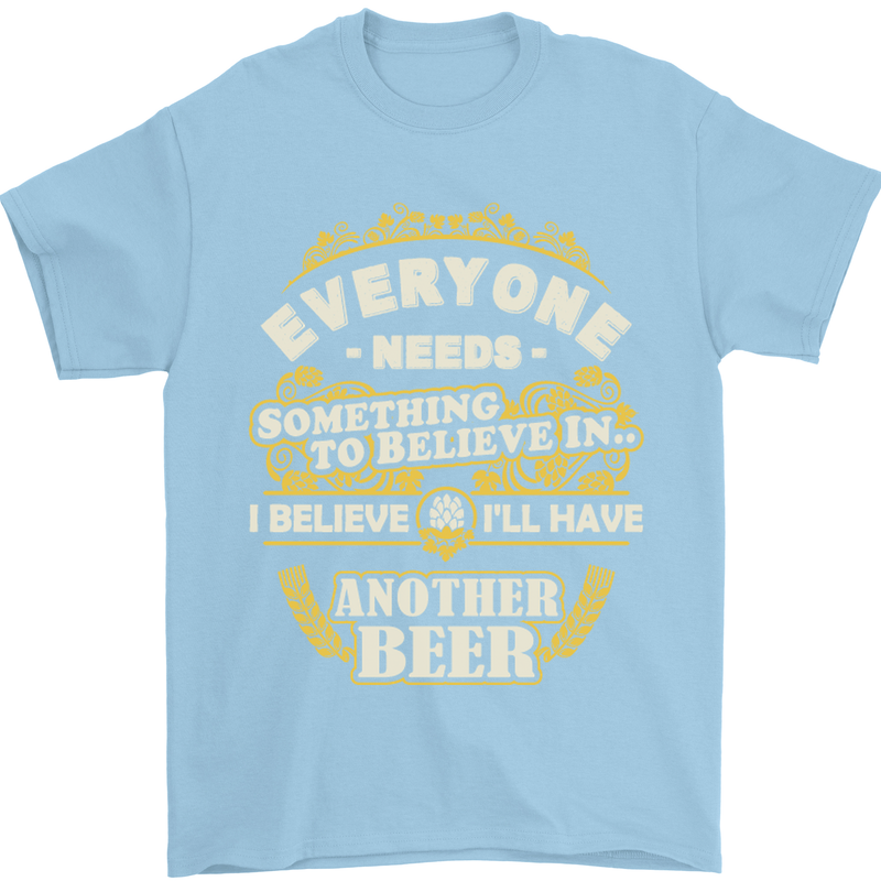 I'll Have Another Beer Funny Alcohol Mens T-Shirt Cotton Gildan Light Blue