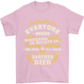 I'll Have Another Beer Funny Alcohol Mens T-Shirt Cotton Gildan Light Pink