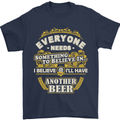 I'll Have Another Beer Funny Alcohol Mens T-Shirt Cotton Gildan Navy Blue