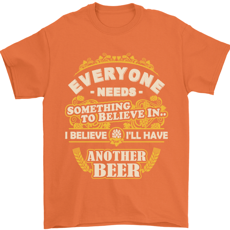 I'll Have Another Beer Funny Alcohol Mens T-Shirt Cotton Gildan Orange