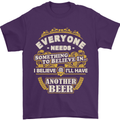 I'll Have Another Beer Funny Alcohol Mens T-Shirt Cotton Gildan Purple