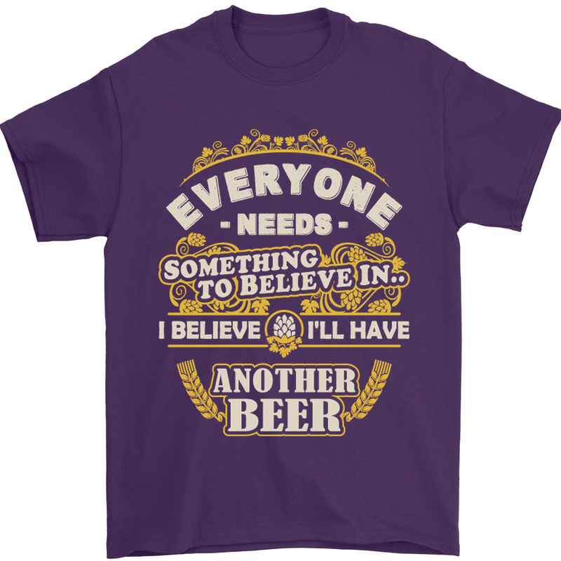 I'll Have Another Beer Funny Alcohol Mens T-Shirt Cotton Gildan Purple