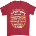 I'll Have Another Beer Funny Alcohol Mens T-Shirt Cotton Gildan Red