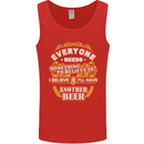 I'll Have Another Beer Funny Alcohol Mens Vest Tank Top Red