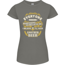 I'll Have Another Beer Funny Alcohol Womens Petite Cut T-Shirt Charcoal
