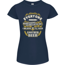 I'll Have Another Beer Funny Alcohol Womens Petite Cut T-Shirt Navy Blue