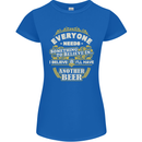 I'll Have Another Beer Funny Alcohol Womens Petite Cut T-Shirt Royal Blue