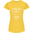 I'll Have Another Beer Funny Alcohol Womens Petite Cut T-Shirt Yellow