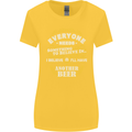 I'll Have Another Beer Funny Alcohol Womens Wider Cut T-Shirt Yellow