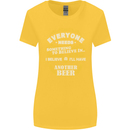 I'll Have Another Beer Funny Alcohol Womens Wider Cut T-Shirt Yellow