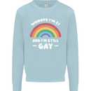 I'm 21 And I'm Still Gay LGBT Mens Sweatshirt Jumper Light Blue