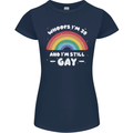 I'm 30 And I'm Still Gay LGBT Womens Petite Cut T-Shirt Navy Blue