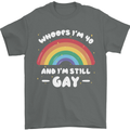 I'm 40 And I'm Still Gay LGBT Mens T-Shirt Cotton Gildan Charcoal