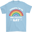 I'm 40 And I'm Still Gay LGBT Mens T-Shirt Cotton Gildan Light Blue