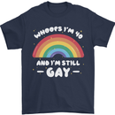 I'm 40 And I'm Still Gay LGBT Mens T-Shirt Cotton Gildan Navy Blue