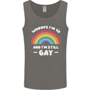 I'm 40 And I'm Still Gay LGBT Mens Vest Tank Top Charcoal