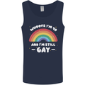 I'm 40 And I'm Still Gay LGBT Mens Vest Tank Top Navy Blue