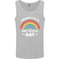 I'm 40 And I'm Still Gay LGBT Mens Vest Tank Top Sports Grey