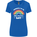 I'm 40 And I'm Still Gay LGBT Womens Wider Cut T-Shirt Royal Blue