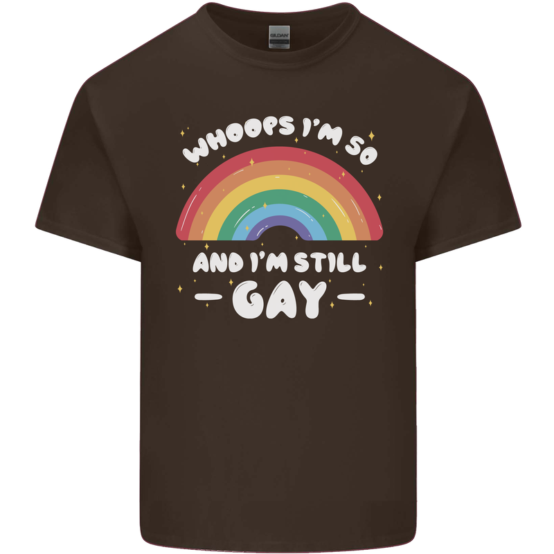 I'm 50 And I'm Still Gay LGBT Mens Cotton T-Shirt Tee Top Dark Chocolate