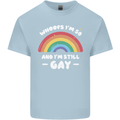 I'm 50 And I'm Still Gay LGBT Mens Cotton T-Shirt Tee Top Light Blue
