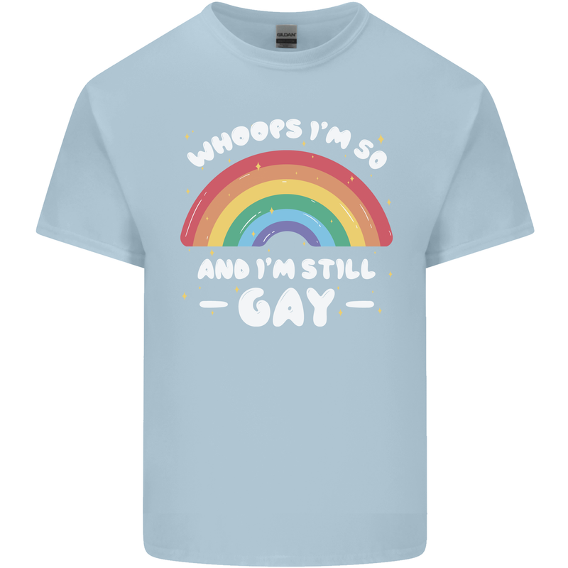 I'm 50 And I'm Still Gay LGBT Mens Cotton T-Shirt Tee Top Light Blue