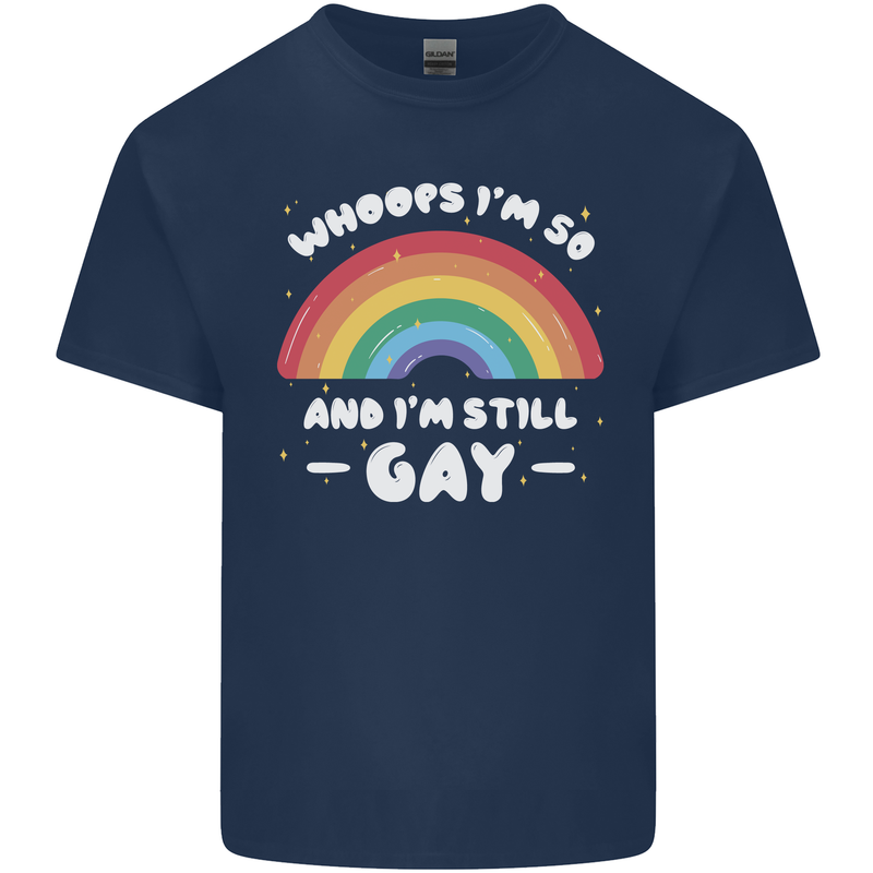 I'm 50 And I'm Still Gay LGBT Mens Cotton T-Shirt Tee Top Navy Blue