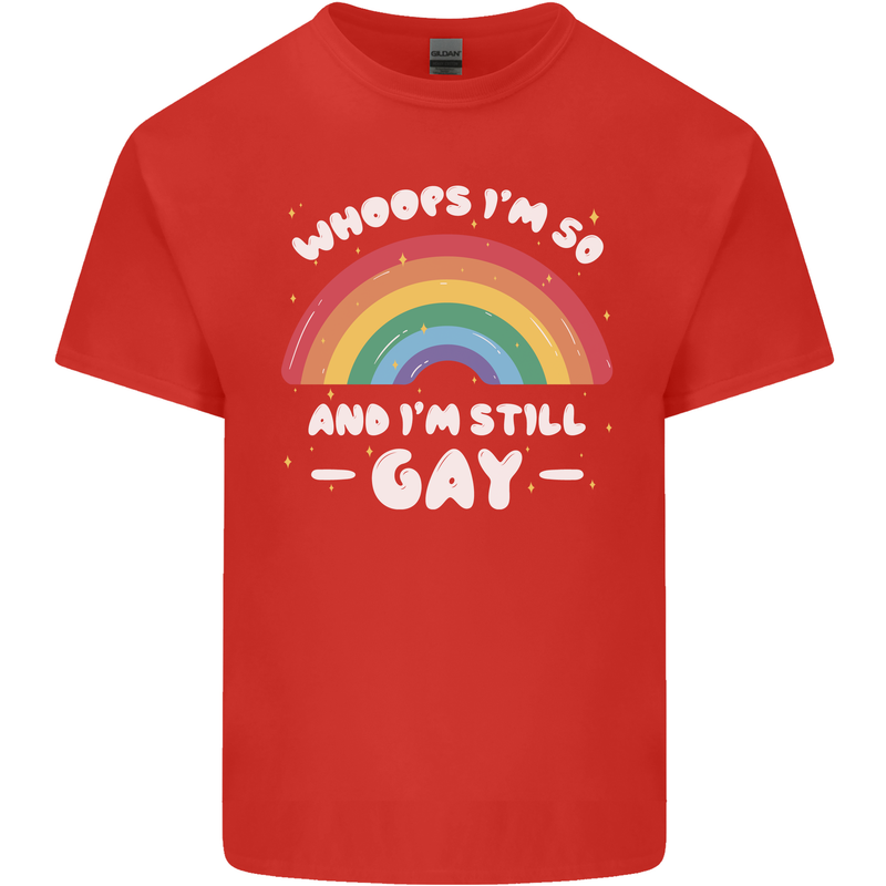 I'm 50 And I'm Still Gay LGBT Mens Cotton T-Shirt Tee Top Red