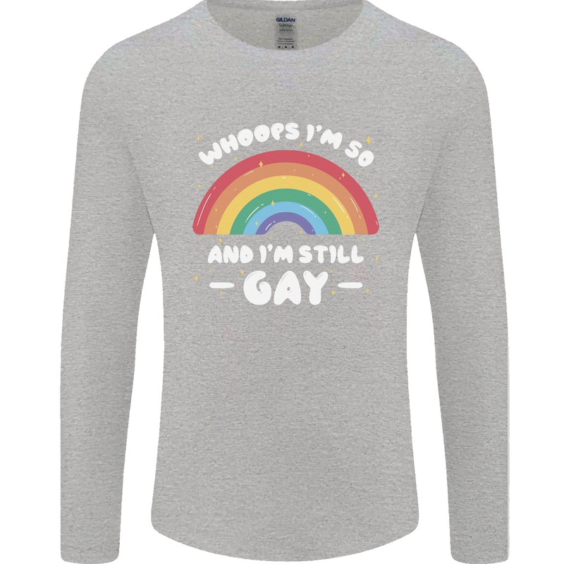 I'm 50 And I'm Still Gay LGBT Mens Long Sleeve T-Shirt Sports Grey