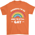 I'm 50 And I'm Still Gay LGBT Mens T-Shirt Cotton Gildan Orange