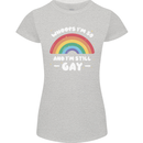 I'm 50 And I'm Still Gay LGBT Womens Petite Cut T-Shirt Sports Grey