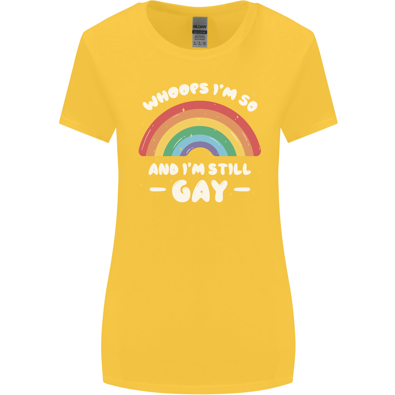 I'm 50 And I'm Still Gay LGBT Womens Wider Cut T-Shirt Yellow