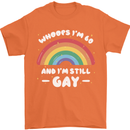 I'm 60 And I'm Still Gay LGBT Mens T-Shirt Cotton Gildan Orange
