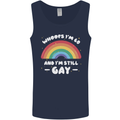 I'm 60 And I'm Still Gay LGBT Mens Vest Tank Top Navy Blue