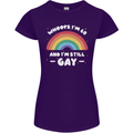I'm 60 And I'm Still Gay LGBT Womens Petite Cut T-Shirt Purple