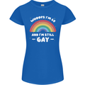 I'm 60 And I'm Still Gay LGBT Womens Petite Cut T-Shirt Royal Blue