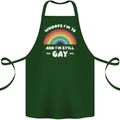 I'm 70 And I'm Still Gay LGBT Cotton Apron 100% Organic Forest Green