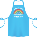 I'm 70 And I'm Still Gay LGBT Cotton Apron 100% Organic Turquoise