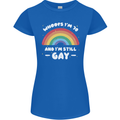 I'm 70 And I'm Still Gay LGBT Womens Petite Cut T-Shirt Royal Blue
