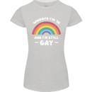 I'm 70 And I'm Still Gay LGBT Womens Petite Cut T-Shirt Sports Grey