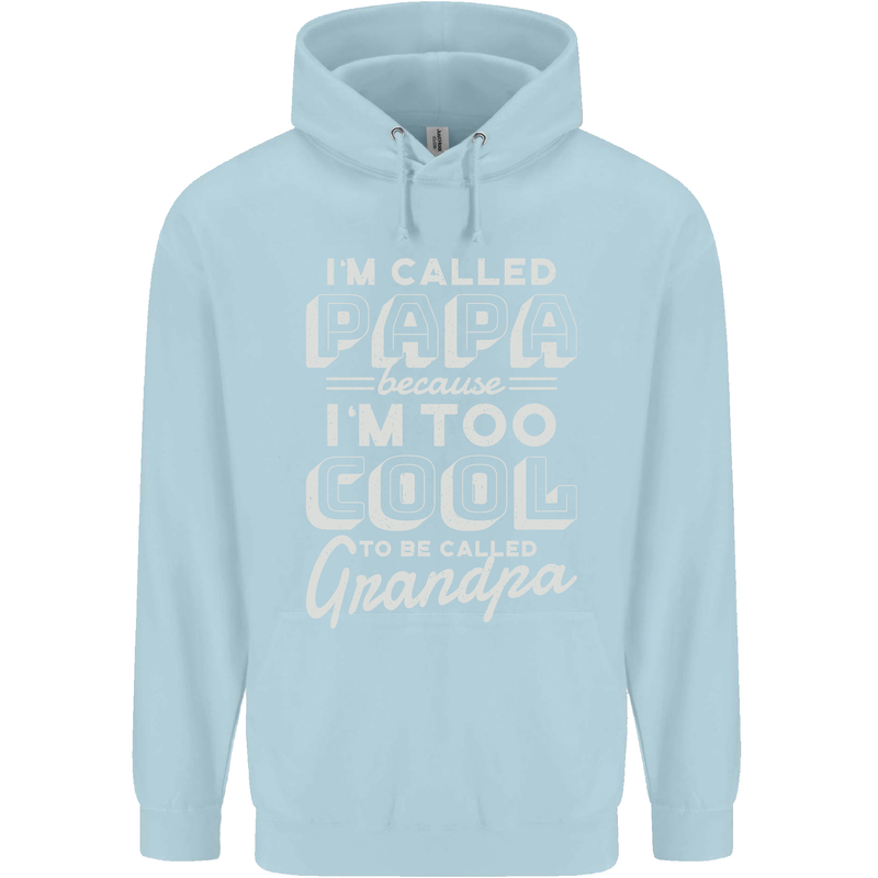 I'm Called Papa Grandparents Day Childrens Kids Hoodie Light Blue