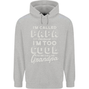 I'm Called Papa Grandparents Day Childrens Kids Hoodie Sports Grey