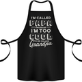 I'm Called Papa Grandparents Day Cotton Apron 100% Organic Black