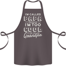I'm Called Papa Grandparents Day Cotton Apron 100% Organic Dark Grey