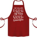 I'm Called Papa Grandparents Day Cotton Apron 100% Organic Maroon